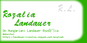 rozalia landauer business card